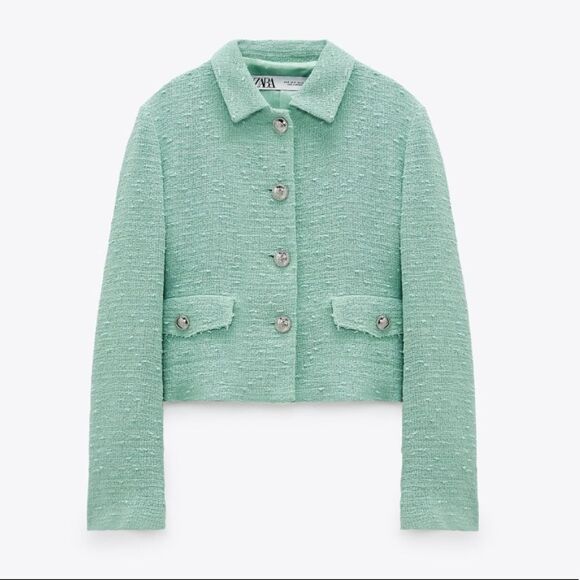 Zara Jackets & Blazers - Textured weave jacket